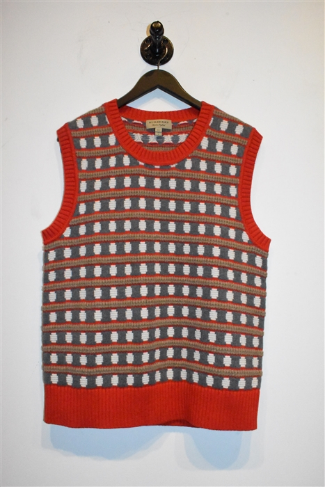 Geometric Burberry Vest, size L
