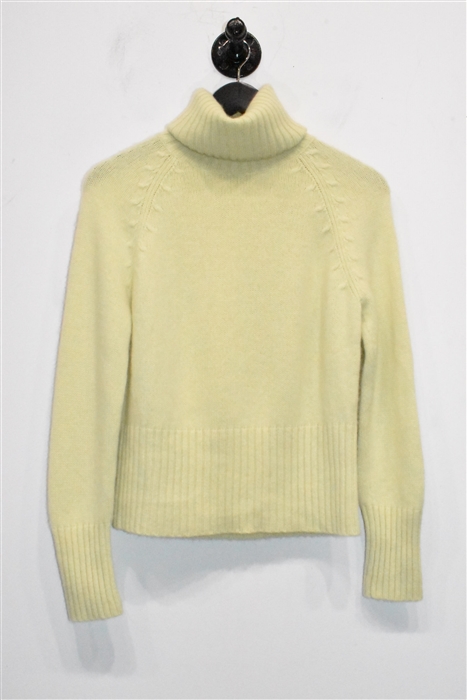Pale Yellow Nili Lotan Cashmere Sweater, size S