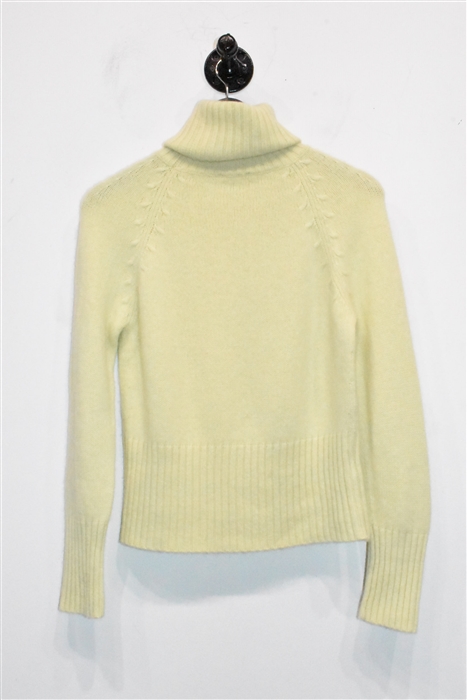 Pale Yellow Nili Lotan Cashmere Sweater, size S