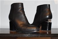 Black Leather Alexander Wang Ankle Boots, size 9