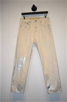 Cream Rag & Bone Slim-leg Jean, size 28