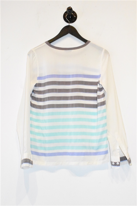 White Stripe Equipment Pullover, size XS