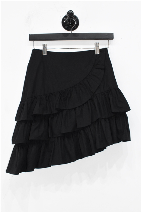 Basic Black Sandro Mini Skirt, size S