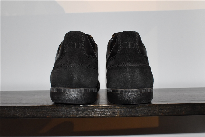 Black Leather Dior Sneaker, size 9
