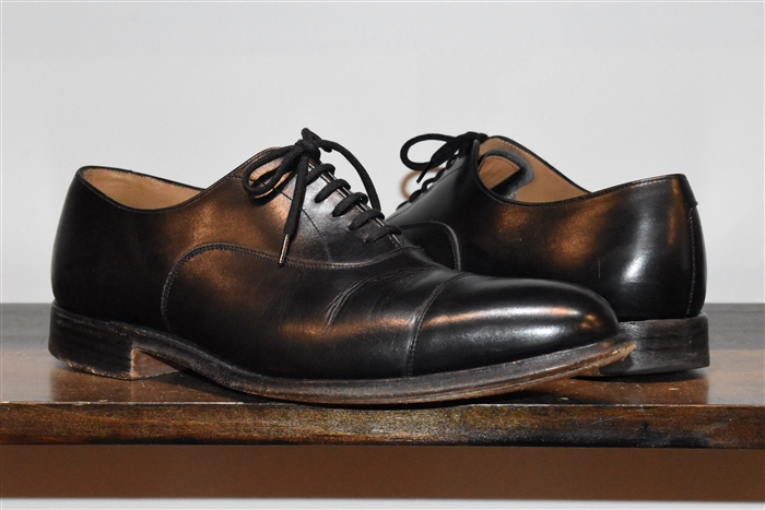 Black Leather Church's Oxford, size 9
