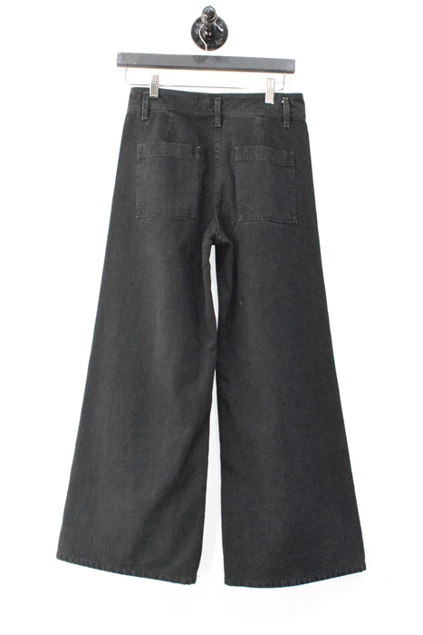 Black Denim Nili Lotan Wide-Leg, size 24