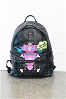 Black Leather MCM Backpack, size L