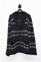 Navy Check Giorgio Armani Cardigan, size 3XL