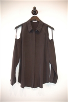 Basic Black Equipment Cold-Shoulder Top, size M