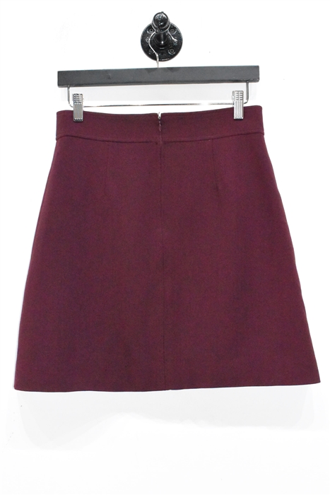 Burgundy Theory A-Line Skirt, size 6