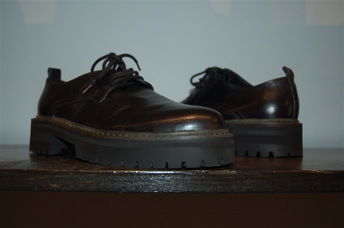 Black Leather Ann Demeulemeester Derby, size 8