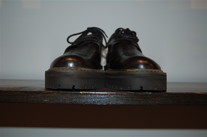 Black Leather Ann Demeulemeester Derby, size 8