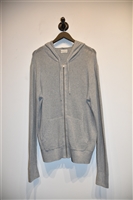Heather Gray All Saints Zippered Hoodie, size L