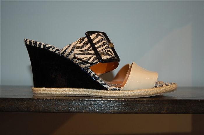 Animal Print Fendi Mules, size 8
