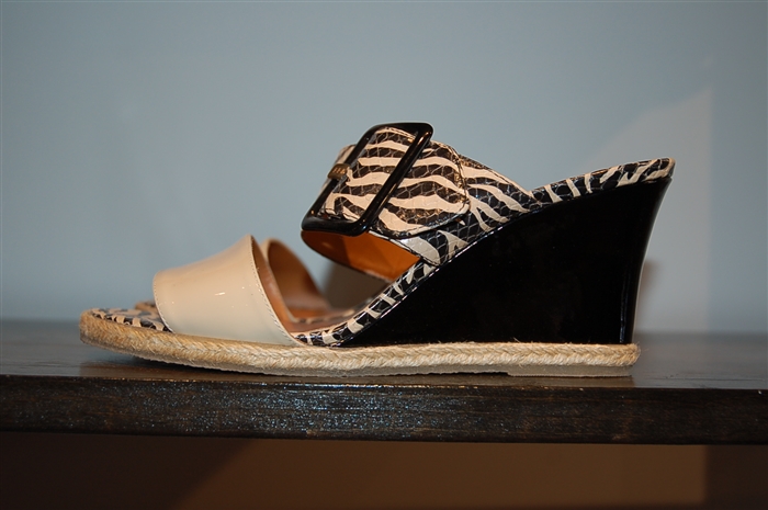 Animal Print Fendi Mules, size 8