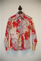 Paisley Etro Button Shirt, size 6
