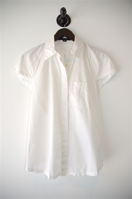 Soft White Alexander Wang Short-Sleeved Top, size 4