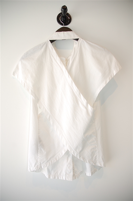 Soft White Alexander Wang Short-Sleeved Top, size 4