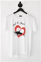 Bright White Paul & Shark T-Shirt, size S