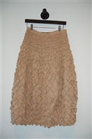 Soft Beige Issey Miyake Midi Skirt, size M