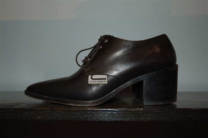 Black Leather D&G - Dolce & Gabbana Shoes, size 8