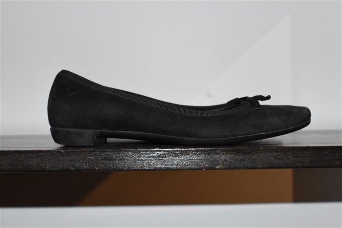 Black Suede Prada Ballet Flats, size 6.5
