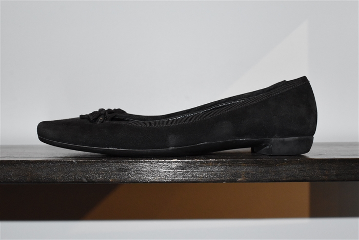 Black Suede Prada Ballet Flats, size 6.5