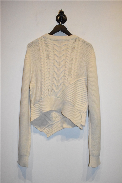 Cream Burberry Pullover, size XL