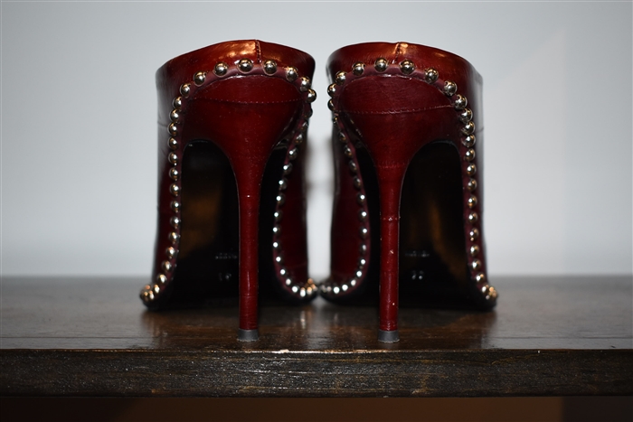 Oxblood Alexander Wang Mules, size 9