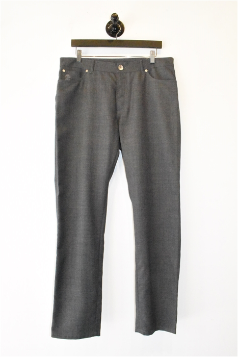 Dark Steel Brunello Cucinelli Trousers, size 34
