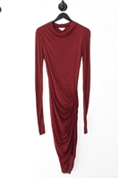 Burgundy Helmut Lang Jersey Dress, size M