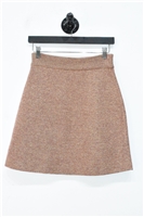 Burgundy & Gold A.P.C. Pencil Skirt, size M