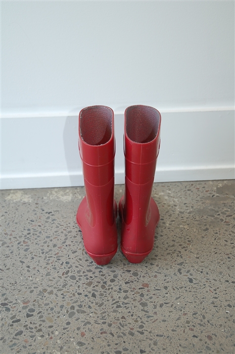 Dark Red Miu Miu Rain Boots, size 6