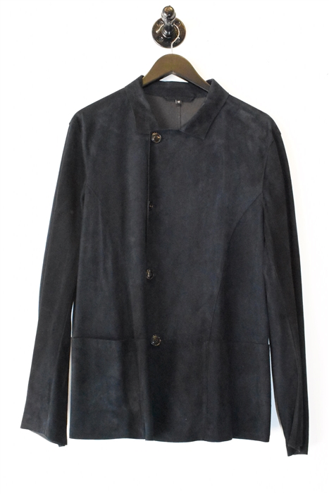 Black Suede Giorgio Armani Suede Jacket, size M
