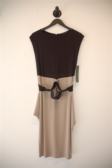 Beige & Black Marie Saint Pierre Sheath Dress, size S
