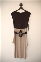 Beige & Black Marie Saint Pierre Sheath Dress, size S