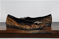 Monogram Fendi Ballet Flats, size 10