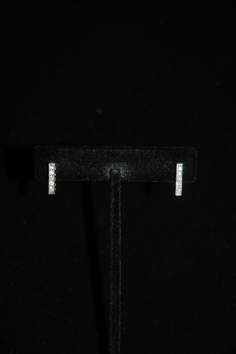 Rhodium Nina Ricci Earrings, size O/S