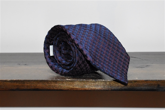 Navy Check Giorgio Armani Tie, size O/S
