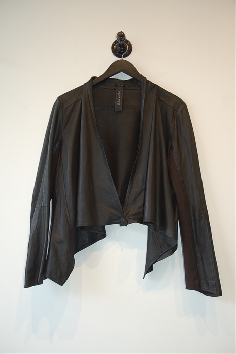 Black Leather La Marque Jacket, size L