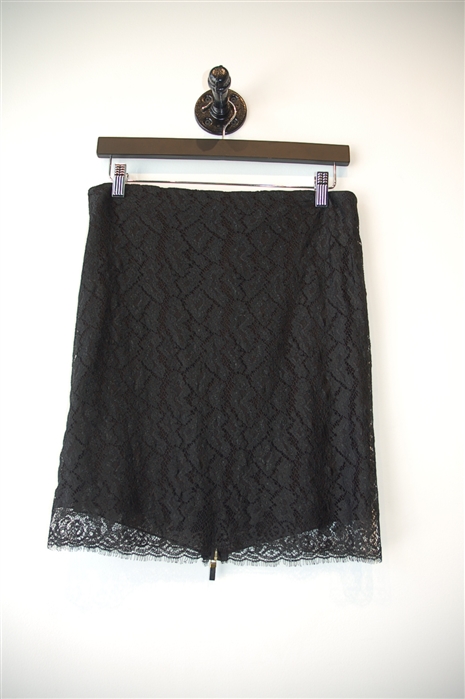 Black Lace Alexander McQueen Pencil Skirt, size 6