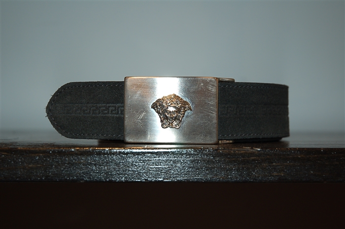 Black Leather Gianni Versace - Vintage Belt, size L