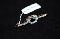 Rhodium Nina Ricci Brooch, size O/S