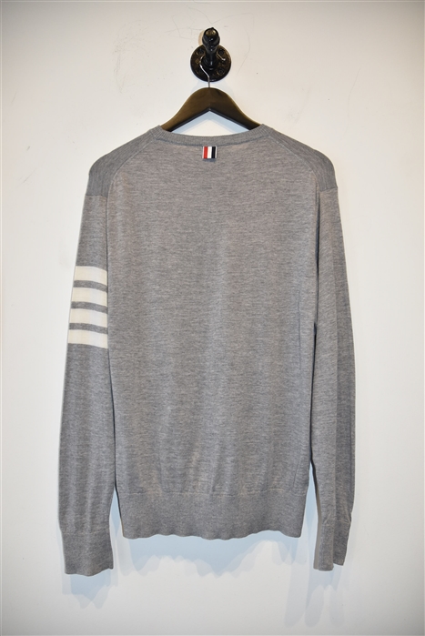 Heather Gray Thom Browne Pullover, size L