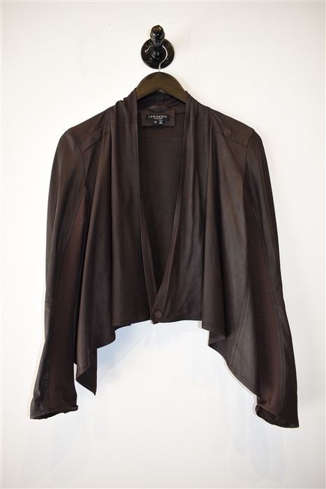Espresso La Marque Leather Jacket, size XS