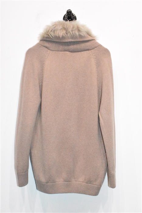 Mocha Brunello Cucinelli Cashmere Cardigan, size M