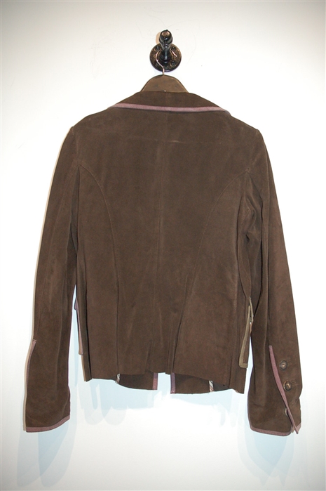 Espresso Marni Suede Jacket, size 6