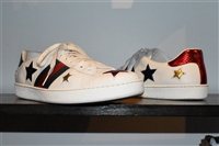 White Leather Gucci Sneaker, size 13