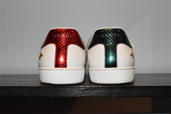 White Leather Gucci Sneaker, size 13