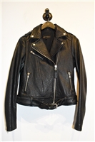 Black Leather Mackage Leather Jacket, size S
